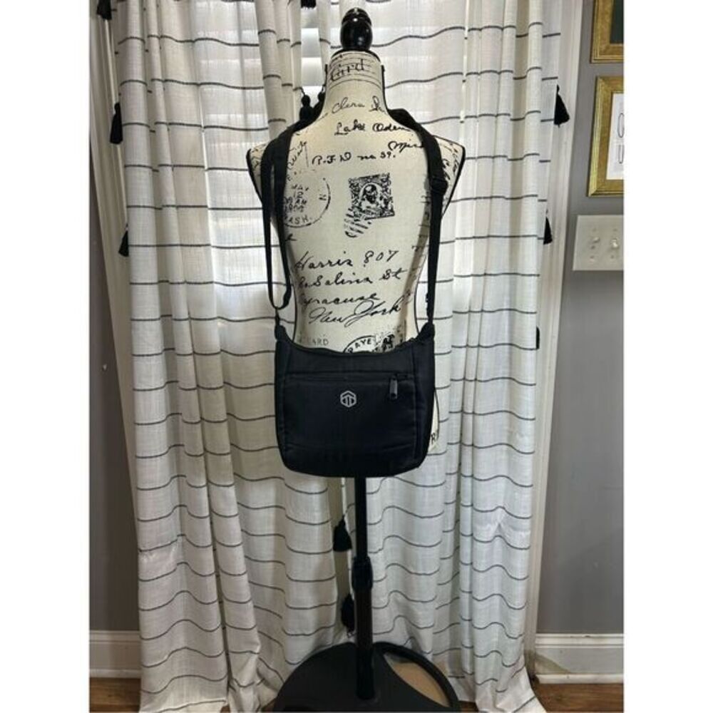 RFID Antitheft Crossbody Black Bag